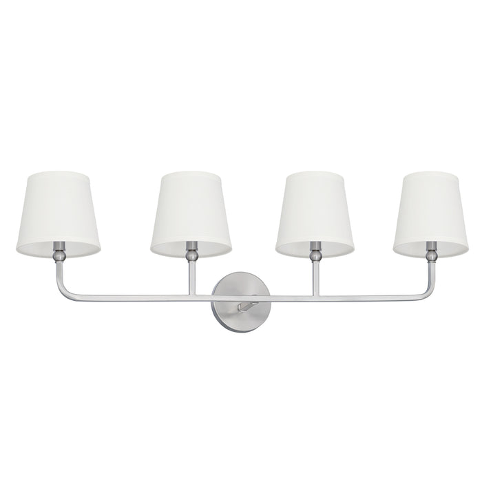 Capital Lighting 119341BN-674 Four Light Vanity, Brushed Nickel