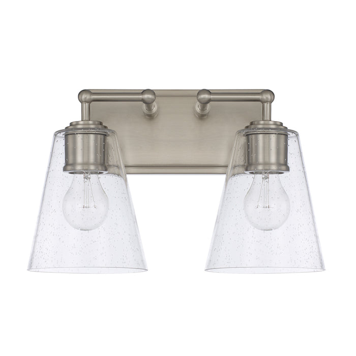 Capital Lighting 121721BN-463 Two Light Vanity, Brushed Nickel