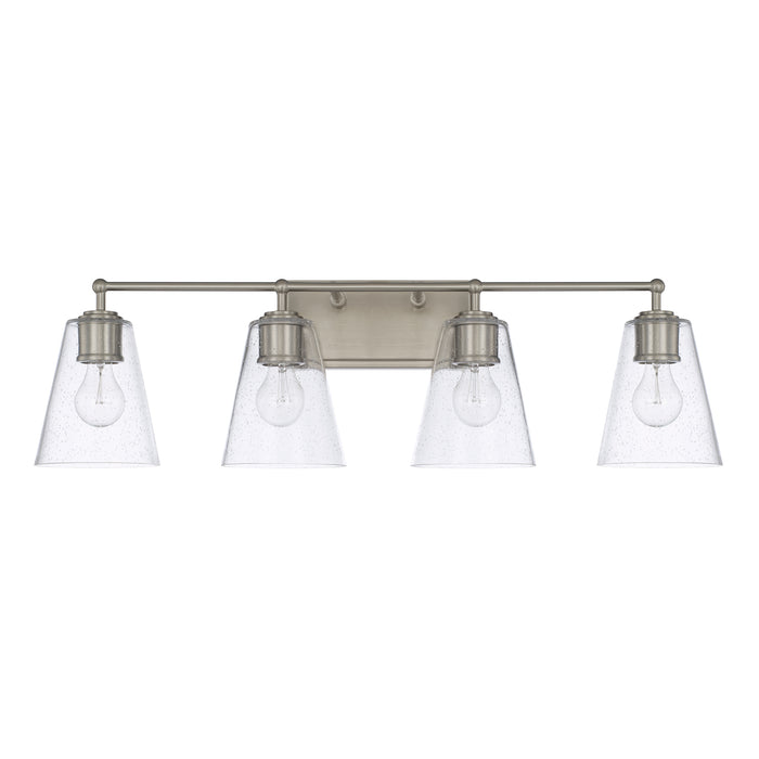 Capital Lighting 121741BN-463 Four Light Vanity, Brushed Nickel