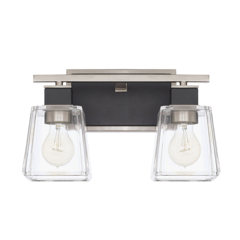 Capital Lighting 125221BT-445 Two Light Vanity, Black Tie