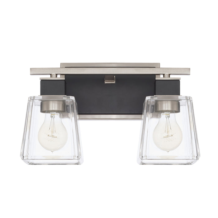 Capital Lighting 125221BT-445 Two Light Vanity, Black Tie