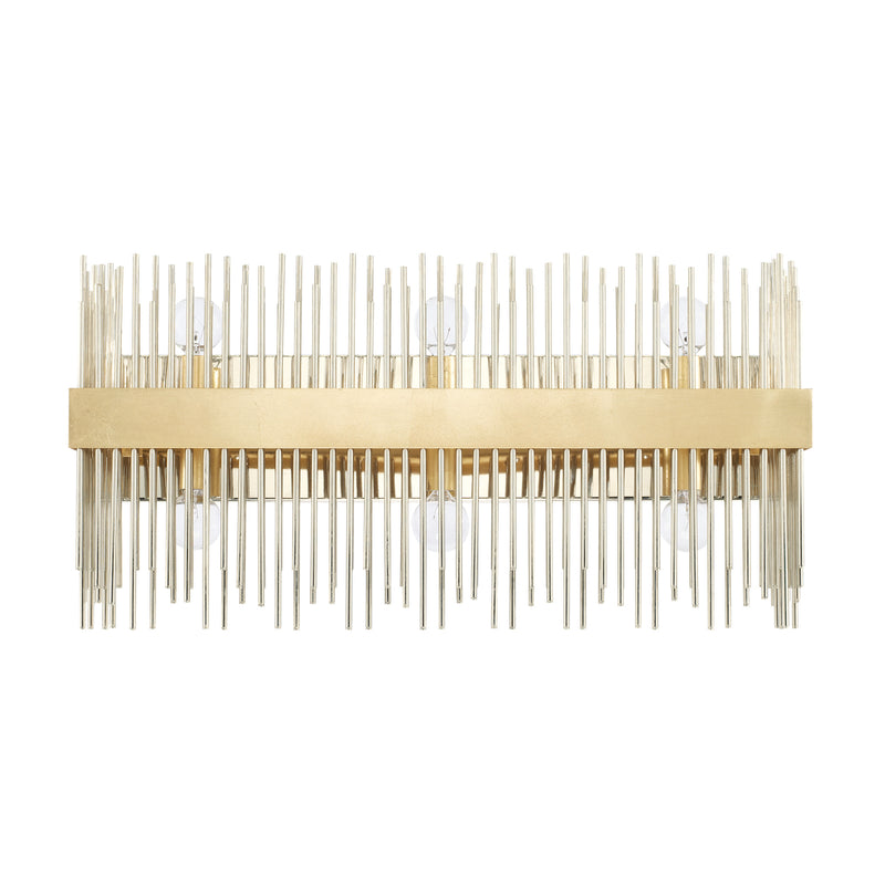 Capital Lighting 125461FI Six Light Vanity, Fire and Ice