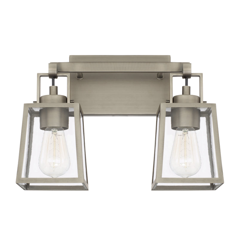 Capital Lighting 125521AN-448 Two Light Vanity, Antique Nickel