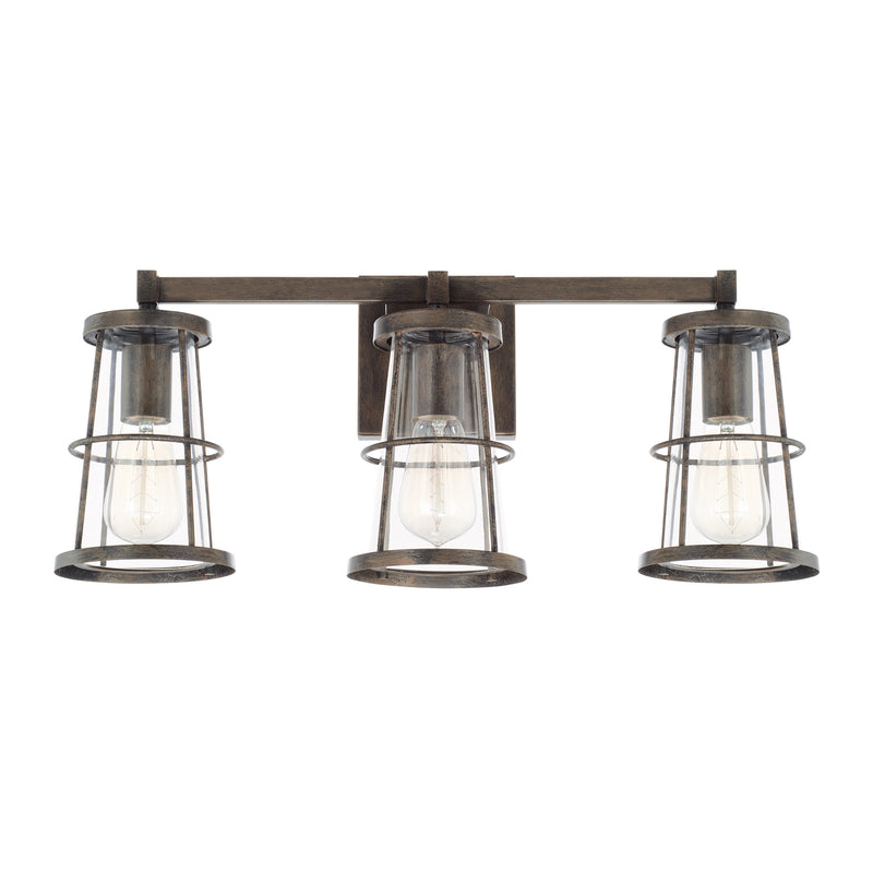 Capital Lighting 127431NG Three Light Vanity, Nordic Grey