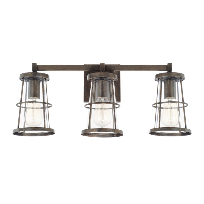 Capital Lighting 127431NG Three Light Vanity, Nordic Grey