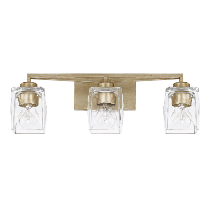 Capital Lighting 128131WG-459 Three Light Vanity, Winter Gold
