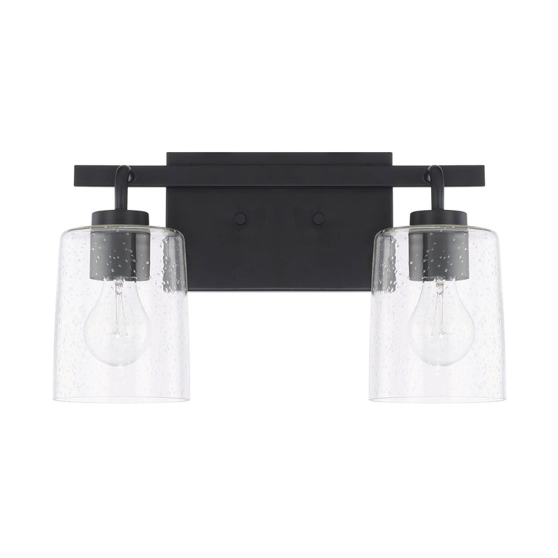 Capital Lighting 128521MB-449 Two Light Vanity, Matte Black
