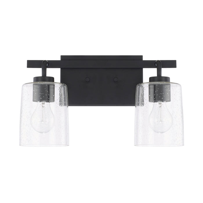 Capital Lighting 128521MB-449 Two Light Vanity, Matte Black