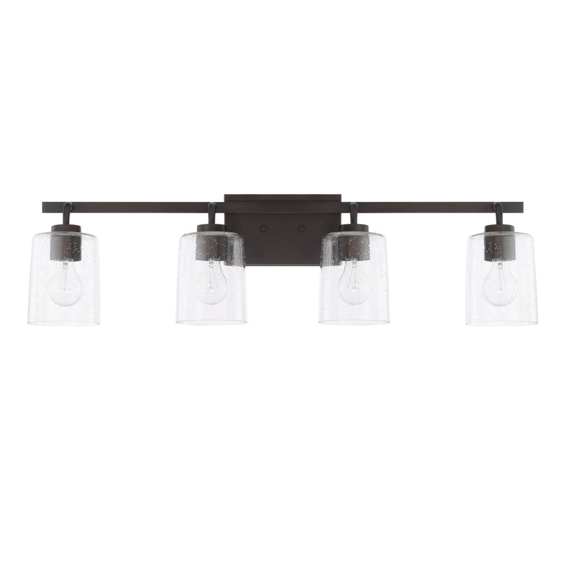 Capital Lighting 128541BZ-449 Four Light Vanity, Bronze