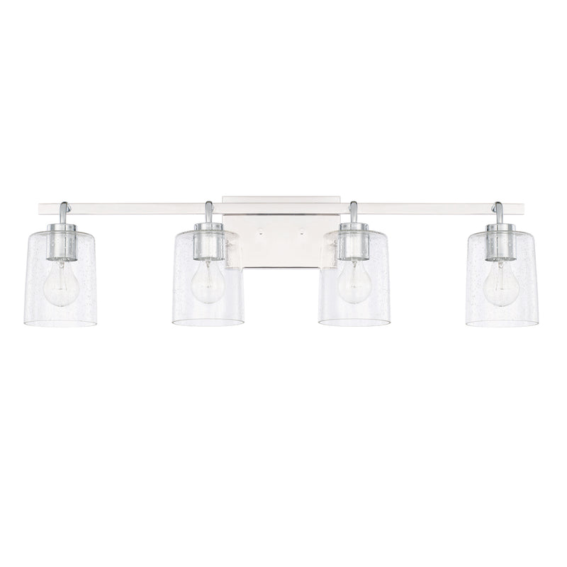 Capital Lighting 128541CH-449 Four Light Vanity, Chrome