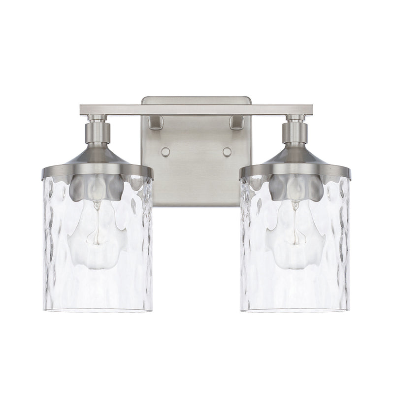Capital Lighting 128821BN-451 Two Light Vanity, Brushed Nickel