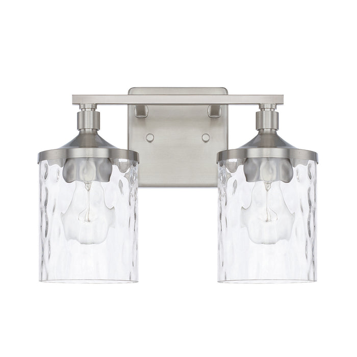 Capital Lighting 128821BN-451 Two Light Vanity, Brushed Nickel