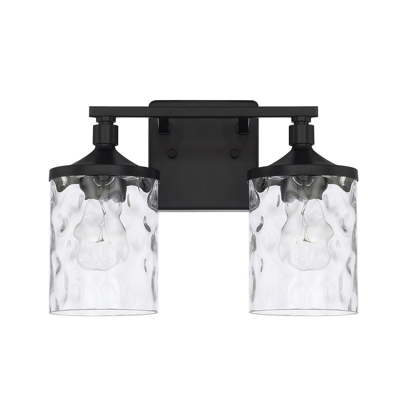 Capital Lighting 128821MB-451 Two Light Vanity, Matte Black