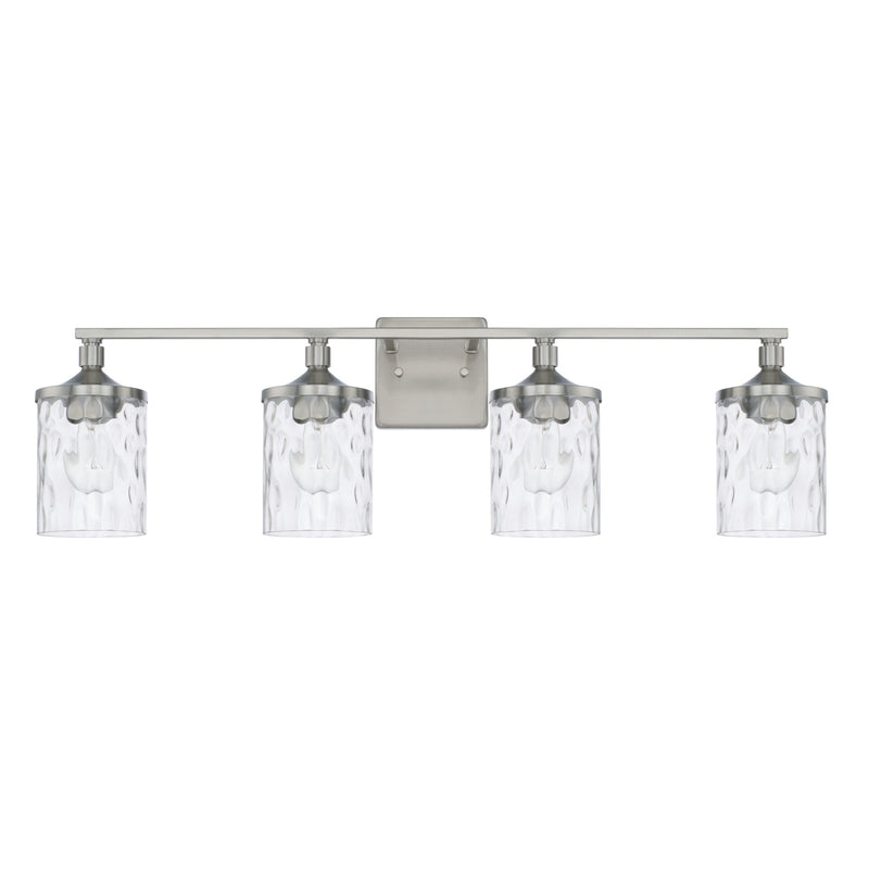 Capital Lighting 128841BN-451 Four Light Vanity, Brushed Nickel