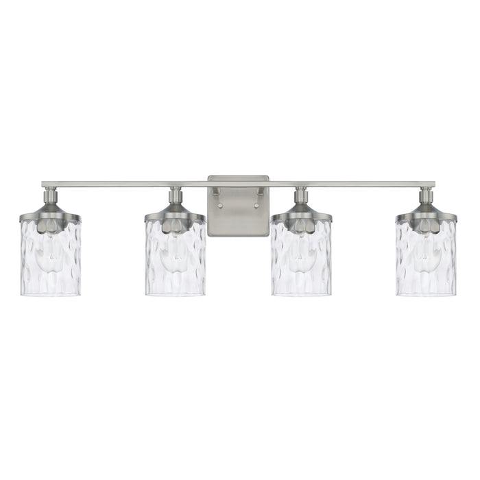 Capital Lighting 128841BN-451 Four Light Vanity, Brushed Nickel