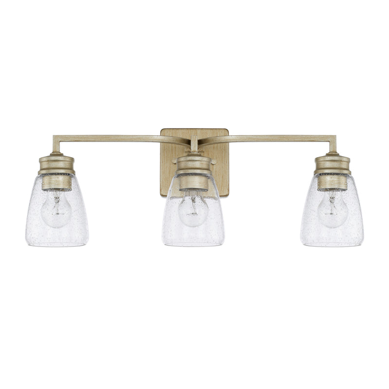 Capital Lighting 129031WG-453 Three Light Vanity, Winter Gold