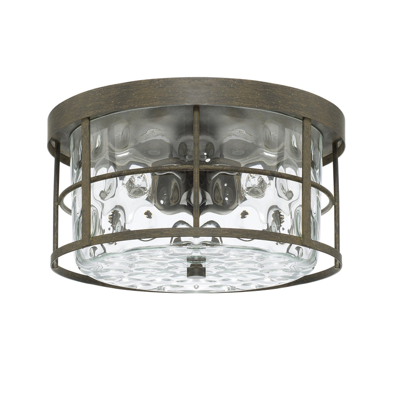 Capital Lighting 225021FH Two Light Flush Mount, Farm House