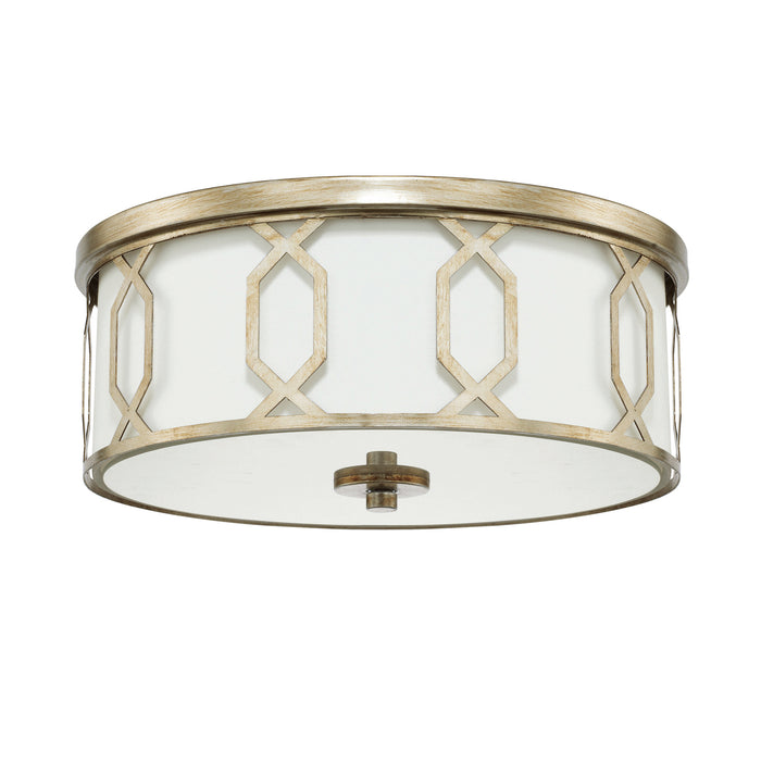 Capital Lighting 228131WG-683 Three Light Flush Mount, Winter Gold