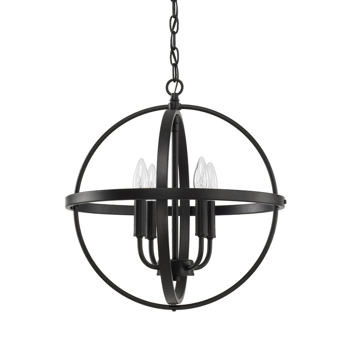 Capital Lighting 317541MB Four Light Pendant, Matte Black