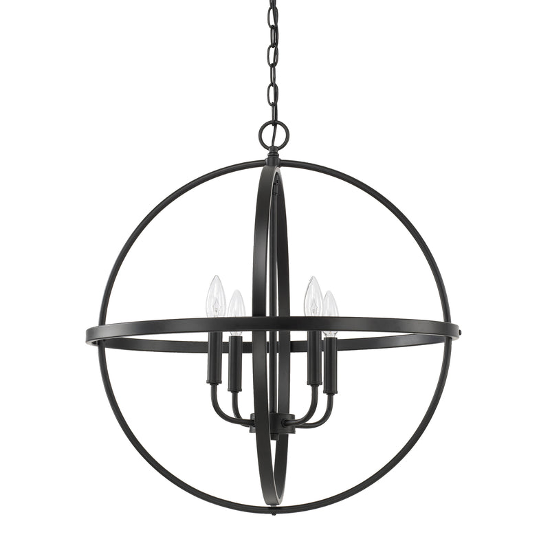 Capital Lighting 317542MB Four Light Pendant, Matte Black