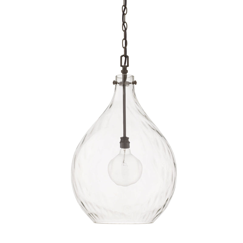 Capital Lighting 325011FH One Light Pendant, Farm House