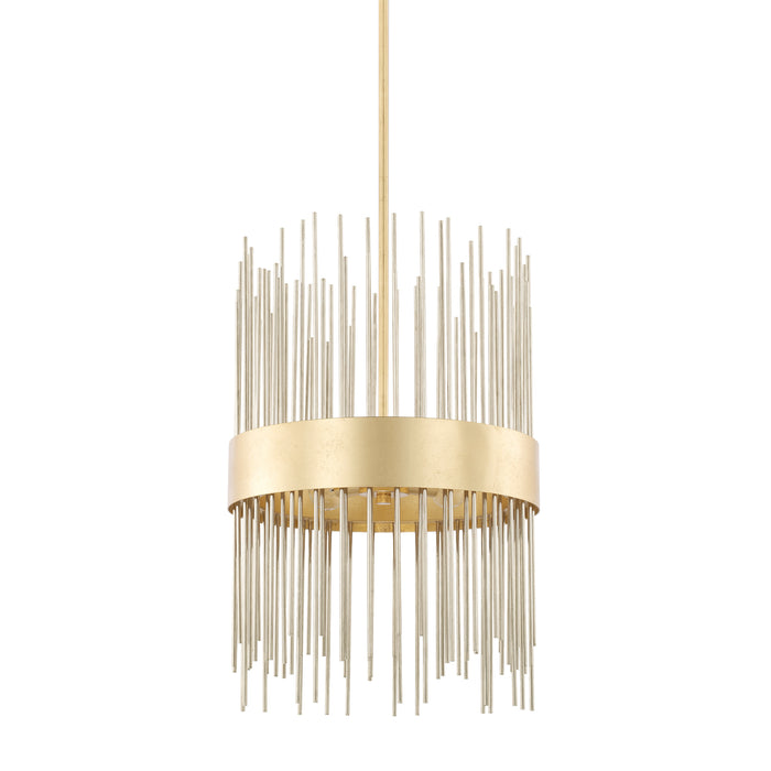 Capital Lighting 325441FI Four Light Pendant, Fire and Ice