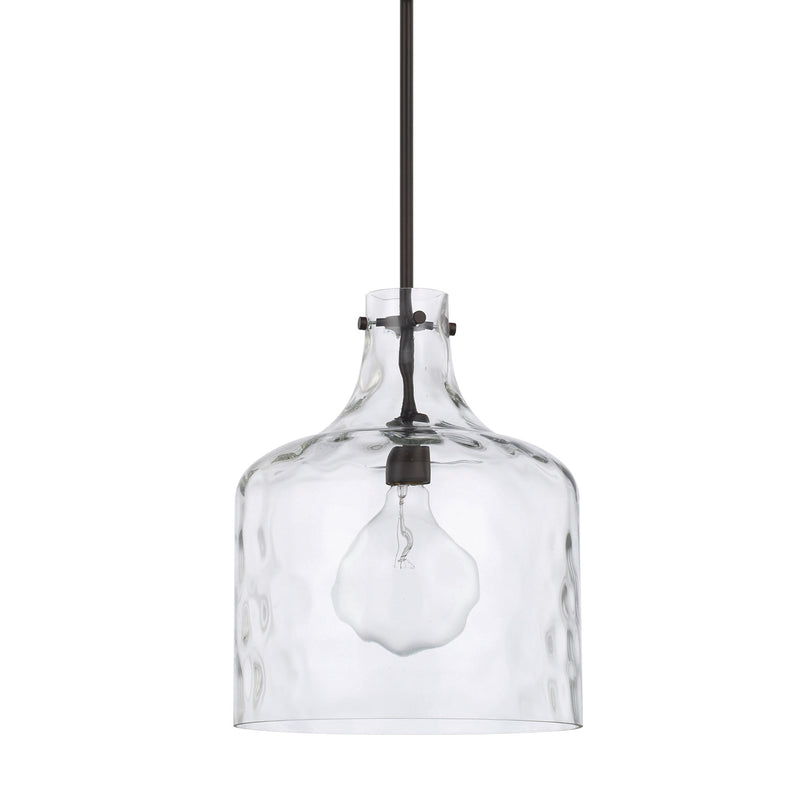 Capital Lighting 325717BZ One Light Pendant, Bronze