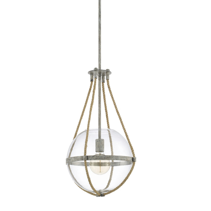 Capital Lighting 327413MS One Light Pendant, Mystic Sand