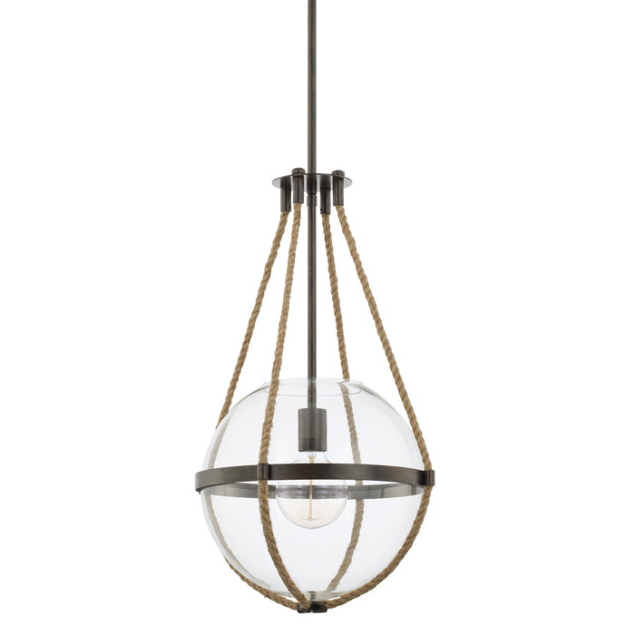 Capital Lighting 327413NG One Light Pendant, Nordic Grey