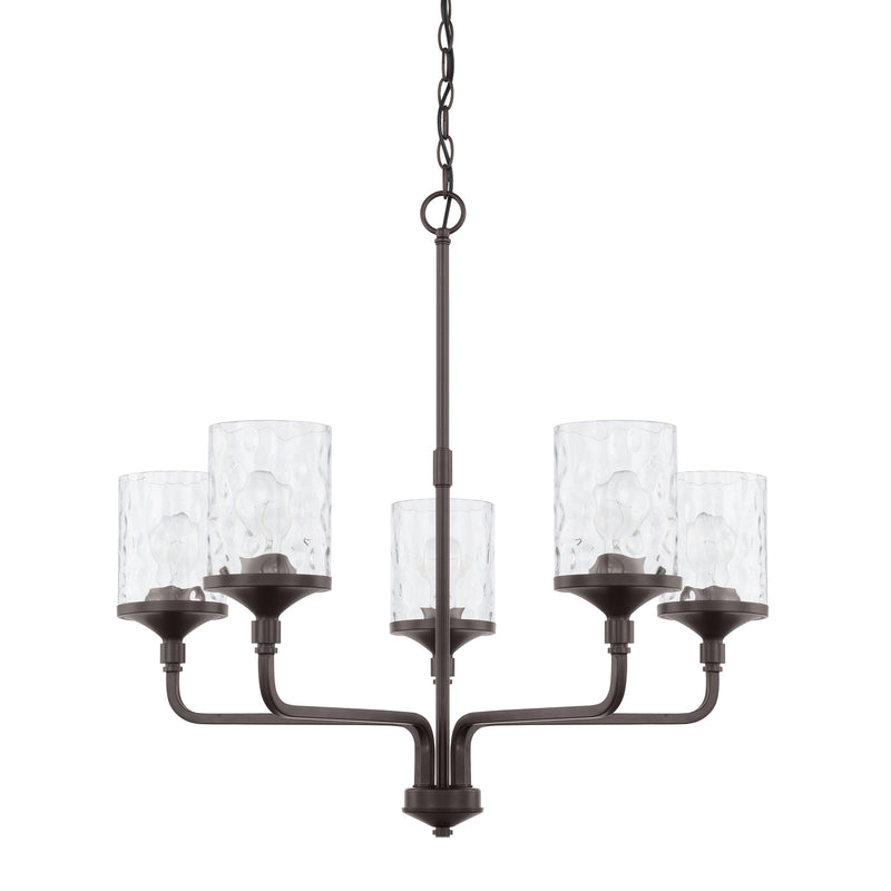 Capital Lighting 428851BZ-451 Five Light Chandelier, Bronze
