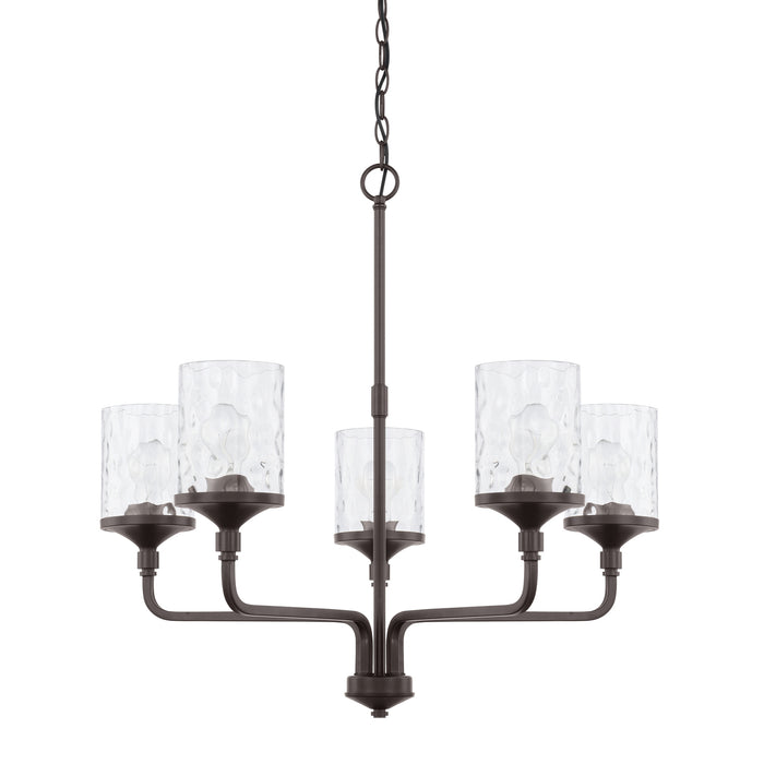 Capital Lighting 428851BZ-451 Five Light Chandelier, Bronze