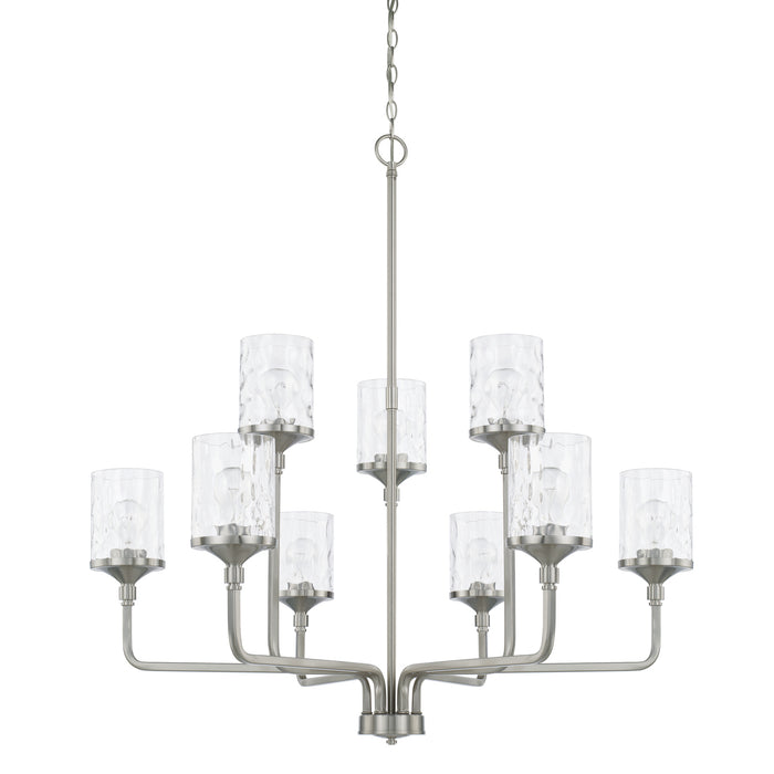 Capital Lighting 428891BN-451 Nine Light Chandelier, Brushed Nickel