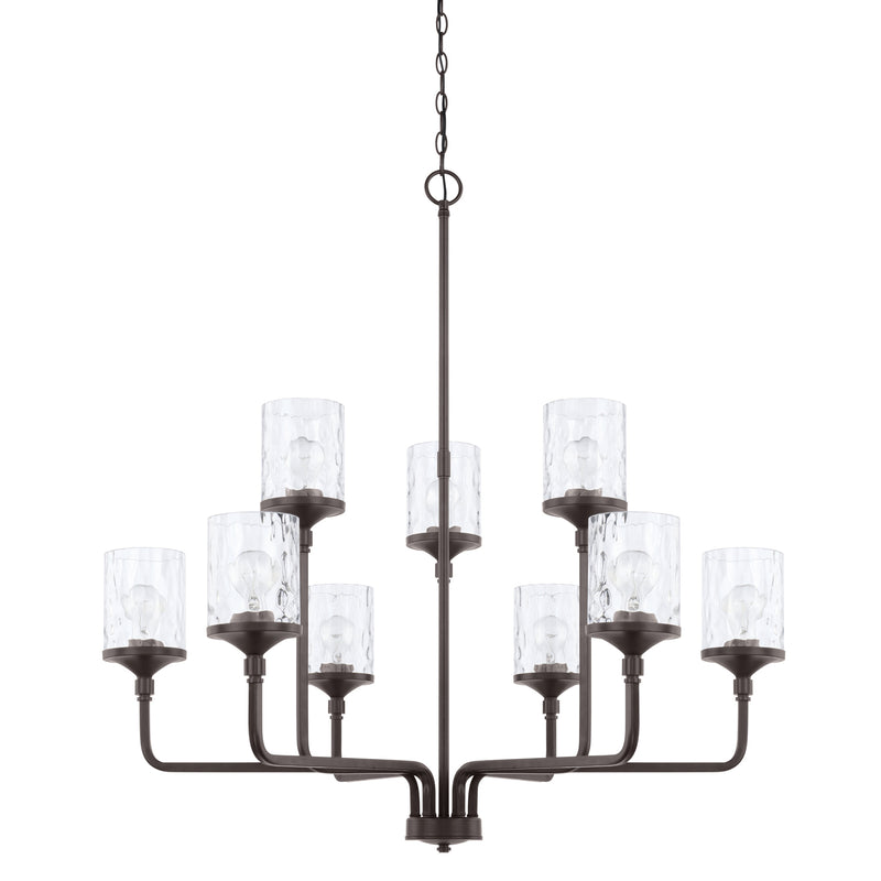 Capital Lighting 428891BZ-451 Nine Light Chandelier, Bronze