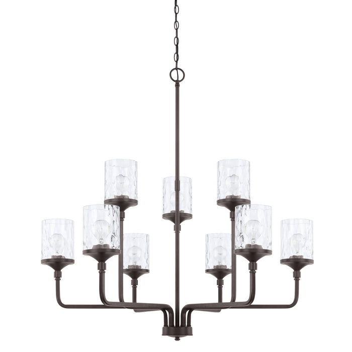 Capital Lighting 428891BZ-451 Nine Light Chandelier, Bronze