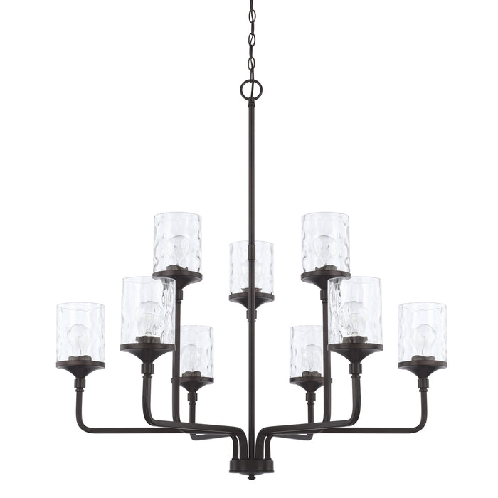 Capital Lighting 428891MB-451 Nine Light Chandelier, Matte Black