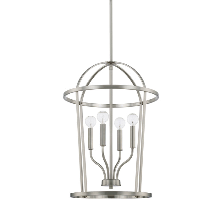 Capital Lighting 528541BN Four Light Foyer, Brushed Nickel