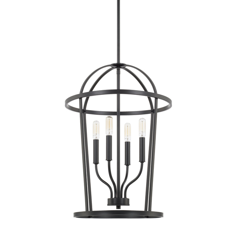 Capital Lighting 528541MB Four Light Foyer, Matte Black