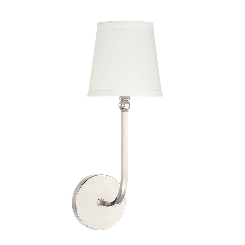 Capital Lighting 619311PN-674 One Light Wall Sconce, Polished Nickel