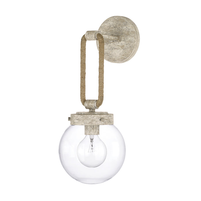 Capital Lighting 627412MS One Light Wall Sconce, Mystic Sand