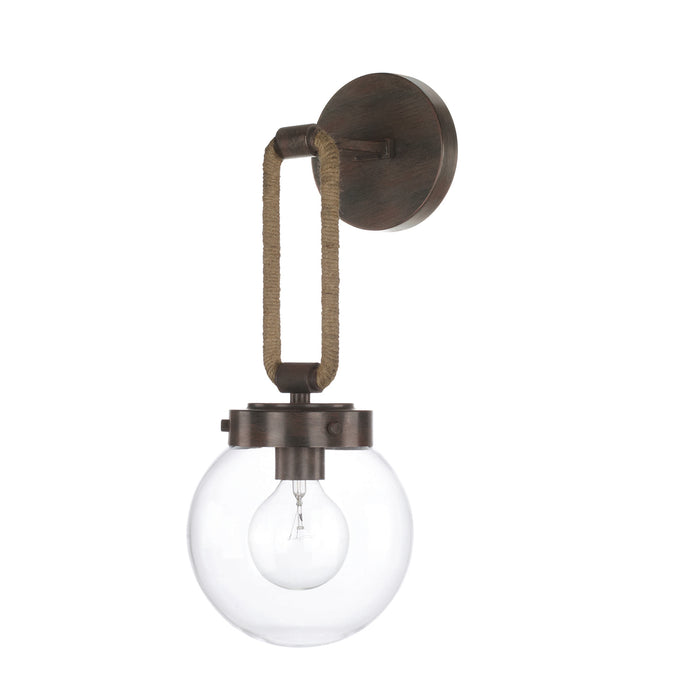 Capital Lighting 627412NG One Light Wall Sconce, Nordic Grey