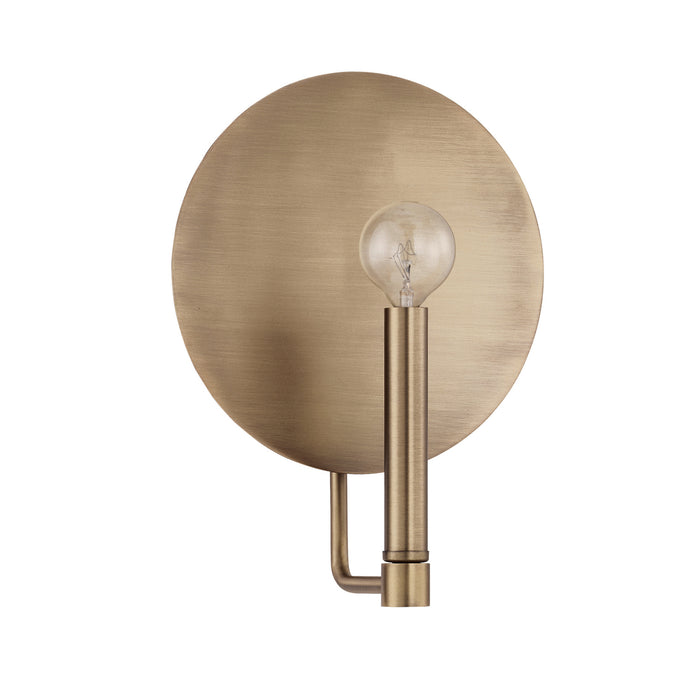 Capital Lighting 627711AD One Light Wall Sconce, Aged Brass