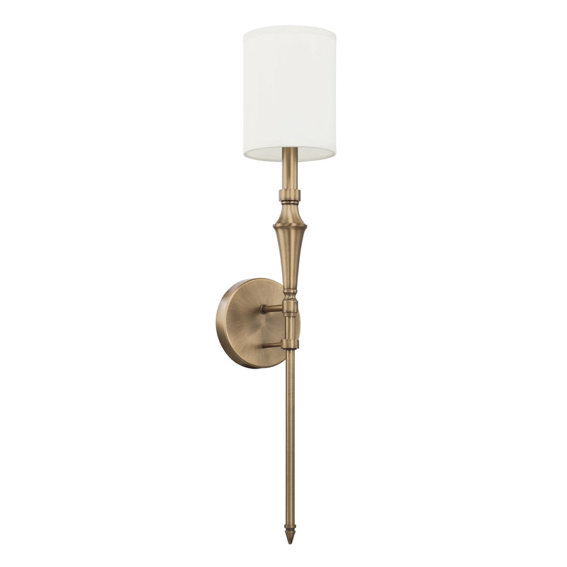 Capital Lighting 628416AD-684 One Light Wall Sconce, Aged Brass