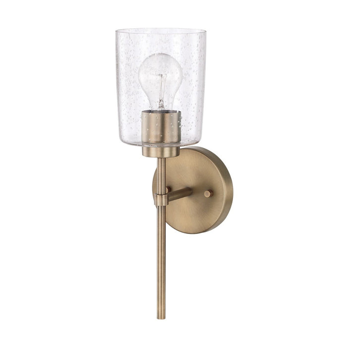 Capital Lighting 628511AD-449 One Light Wall Sconce, Aged Brass