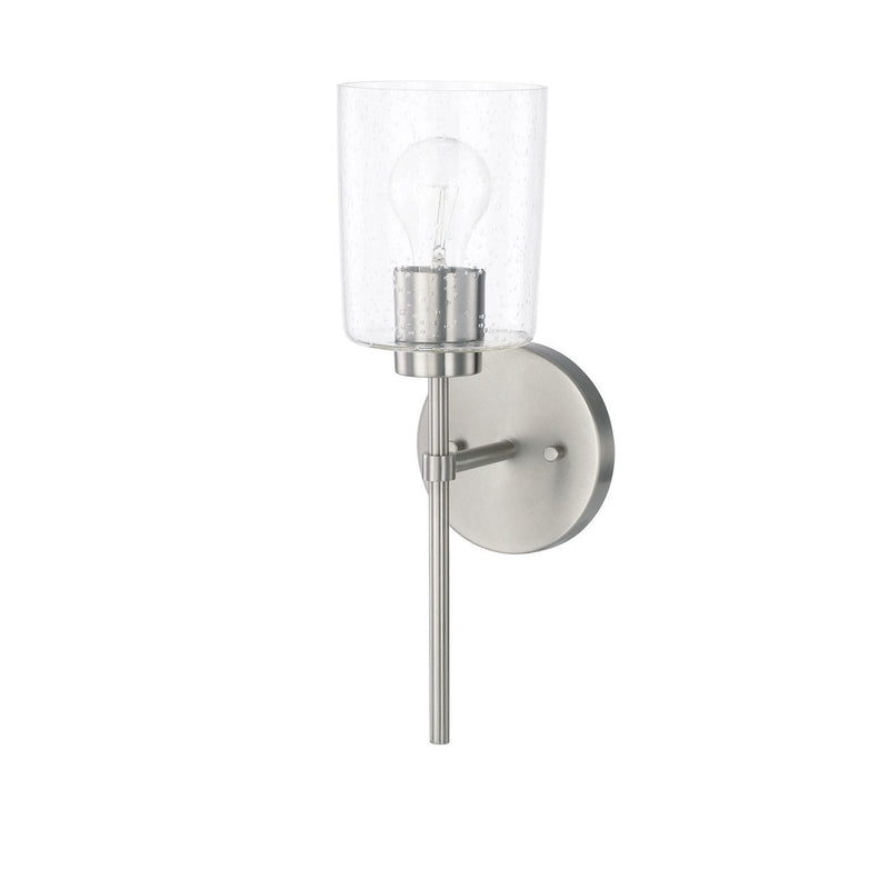 Capital Lighting 628511BN-449 One Light Wall Sconce, Brushed Nickel