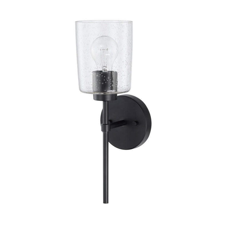 Capital Lighting 628511MB-449 One Light Wall Sconce, Matte Black