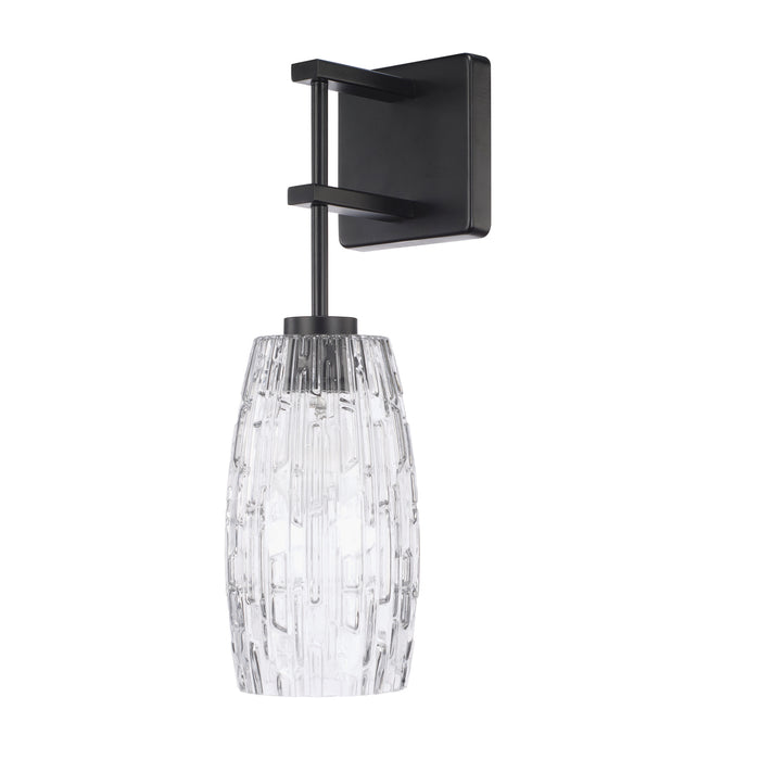 Capital Lighting 628611MB-450 One Light Wall Sconce, Matte Black