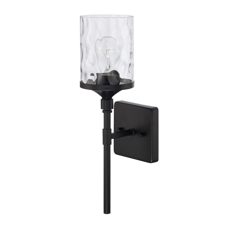 Capital Lighting 628811MB-451 One Light Wall Sconce, Matte Black