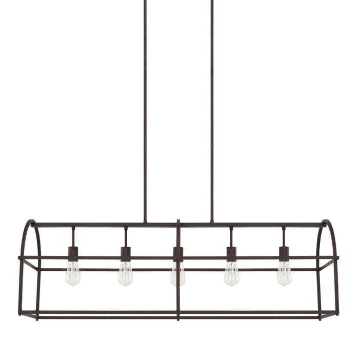 Capital Lighting 825751BZ Five Light Island Pendant, Bronze