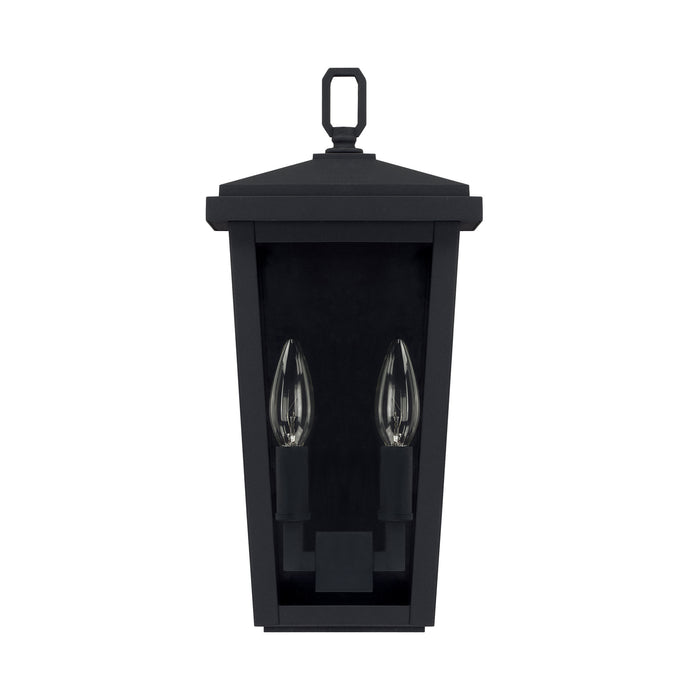 Capital Lighting 926221BK Two Light Outdoor Wall Lantern, Black