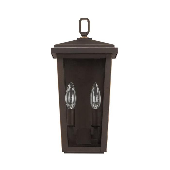 Capital Lighting 926221OZ Two Light Outdoor Wall Lantern, Oiled Bronze